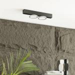 Stropné svietidlo Lucande Kellino, 2 svetlá, čierne