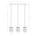 Závesné svietidlo Envostar Neptuna, trojsvetelné lineárne