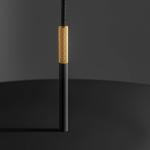 OLEV Overfly Plus závesné svetlo čierna/zlatá Ø55cm