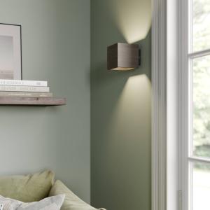 Envostar Zelené nástenné svetlo, morené na sivo