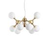 Ideal Lux Nodi závesné svietidlo 9 svetiel mosadz/biela