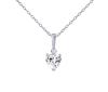 Silvego Strieborný náhrdelník srdca Aris s Brilliance Zirconia PRGPHP0001NW