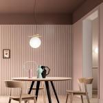 Závesné svietidlo Posy S1, Ø 20 cm, muránske sklo