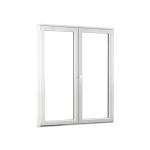 Dvojkrídlové plastové balkónové dvere REHAU Smartline+ - SKLADOVÉ-OKNÁ.sk - 1500 x 2080