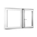 Dvojkrídlové plastové okno so štulpom REHAU Smartline+ - SKLADOVÉ-OKNÁ.sk - 1450 x 1100