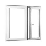 Dvojkrídlové plastové okno so štulpom REHAU Smartline+ - SKLADOVÉ-OKNÁ.sk - 1250 x 1300