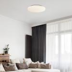 Stropné svietidlo Moon LED, opálové sklo, IP44, Ø 35 cm, 24 W