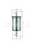 MAHLE ORIGINAL Palivový filter KL591