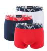 EMPORIO ARMANI - boxerky 3PACK stretch cotton bianco & fuoco - limited edition