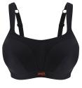 PANACHE - Sport čierna športová podprsenka s výstužou a kosticami