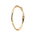 PDPAOLA Minimalistický pozlátený prsteň SPIRAL Gold AN01-804 52 mm