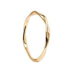 PDPAOLA Minimalistický pozlátený prsteň SPIRAL Gold AN01-804 52 mm