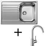 Blanco Set Tipo 45 S Compact + Mida chróm