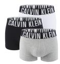 CALVIN KLEIN - boxerky 3PACK Intense power black, white, gray