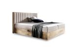 Expedo Manželská posteľ ELIE + topper, 160x200, dub lancelot/faro 20