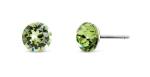 CRYSTalp Obľúbené náušnice so zelenými kryštálmi Tubby Mini 4200.PER.R