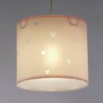 Ružová závesná lampa do detskej izby Sladké sny