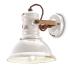 Keramická nástenná lampa C1693 v bielom industriálnom štýle
