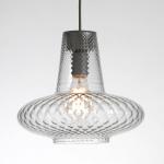 Sklenené závesné svietidlo Giulietta, transparentné