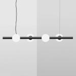 Závesné svietidlo Tin Tin štyri-light black