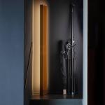 Stojacia lampa Nemo Tru LED 2 700 K, zlatý lak