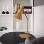 Stolová lampa FRANDSEN Lyss, matná mandľová