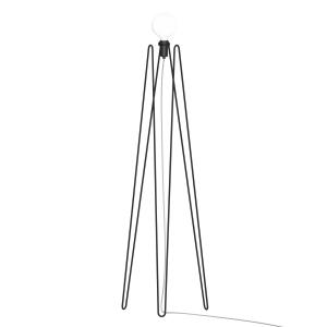 GRUPA Model M2 LED stojacia lampa čierna, kábel biely