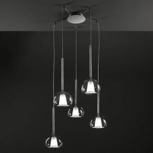 Päťsvetelné dizajnové závesné svietidlo Beba