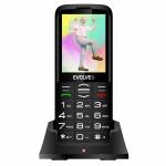 Evolveo EasyPhone XO, mobilný telefón pre seniorov s nabíjacím stojanom, čierny