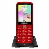 Evolveo EasyPhone XO, mobilný telefón pre seniorov s nabíjacím stojanom, červený