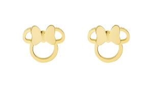 Disney Krásne pozlátené náušnice Minnie Mouse E600181YL-B.CS
