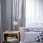 Stolná lampa Skriva, pätica GU10, holubica modrá