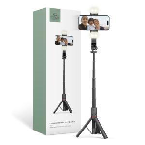 SELFIE TYČ TECH-PROTECT L05S WIRELESS SELFIE STICK TRIPOD & LED LIGHT BLACK