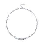 Oliver Weber Slušivý oceľový náhrdelník Tane Crystal Spirit 12277