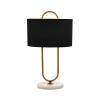 Stolová lampa ML-9112-1E podstavec mramor, látka