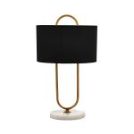 Stolová lampa ML-9112-1E podstavec mramor, látka