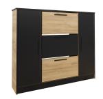 KIER Botník BENY SZNB02D | dub craft zlatý - čierna