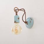 Nástenné svietidlo vo vintage štýle C665 tyrkysová