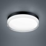 Stropné svietidlo Helestra Tana LED, čierne, Ø 28 cm