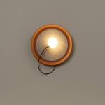 Milan Drôtené nástenné svietidlo Ø 38 cm medená metalíza