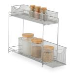 Kovový organizér na kuchynské skrinky RD47535, strieborná