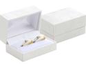 JK Box Koženková biela krabička na snubné prstene GZ-7/A1