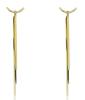 Emily Westwood Neprehliadnuteľné pozlátené dlhé náušnice Heidi EWE23156G