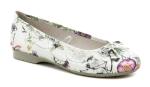 Jana 8-22164-41 kvetové dámske baleríny šírka H EUR 39