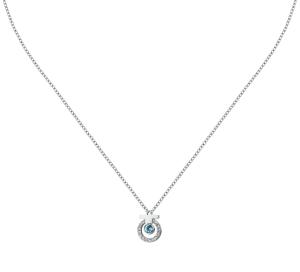 Trussardi Elegantný oceľový náhrdelník so zirkónmi T-Logo TJAXC55