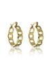 Marc Malone Módne pozlátené náušnice Dream White Earrings MCE23107G
