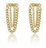 Marc Malone Krásne pozlátené náušnice Celine Gold Earrings MCE23134G