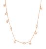 Rosato Slušivý bronzový náhrdelník Hviezdičky so zirkónmi Storie RZC030