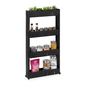 Vozík so 4 úrovňami RD34356, čierna