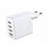 Adaptér Swissten 4 x USB 4 a 20 W, biela 22053100